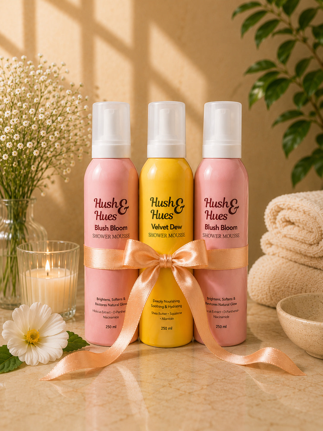 Glow & Nourish Shower Mousse Trio