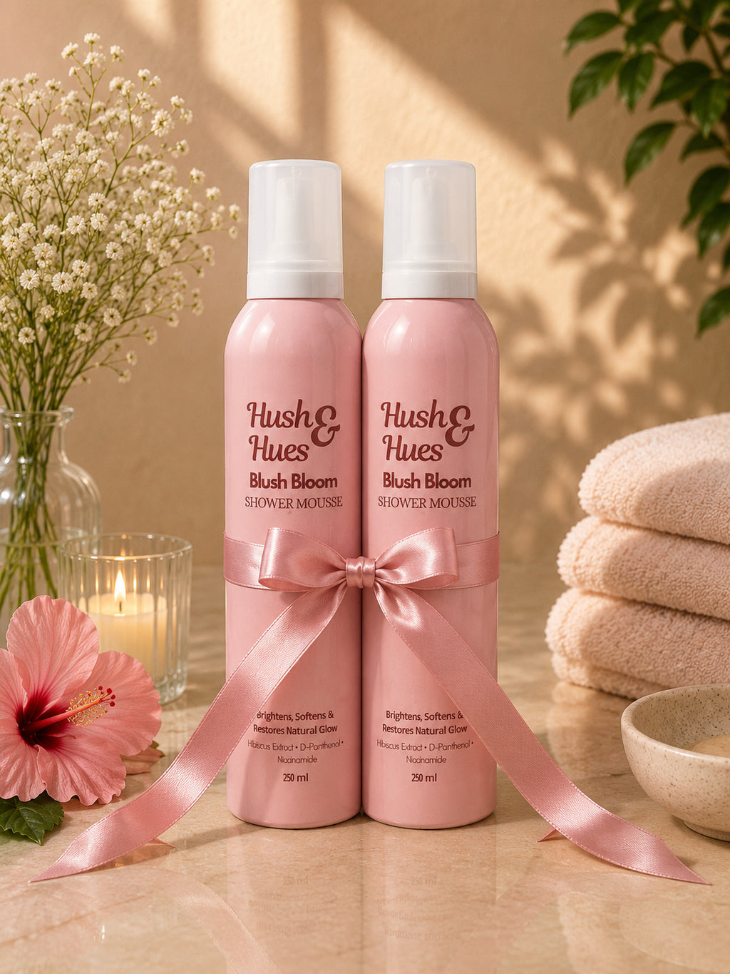 Blush Bloom Shower Mousse Duo