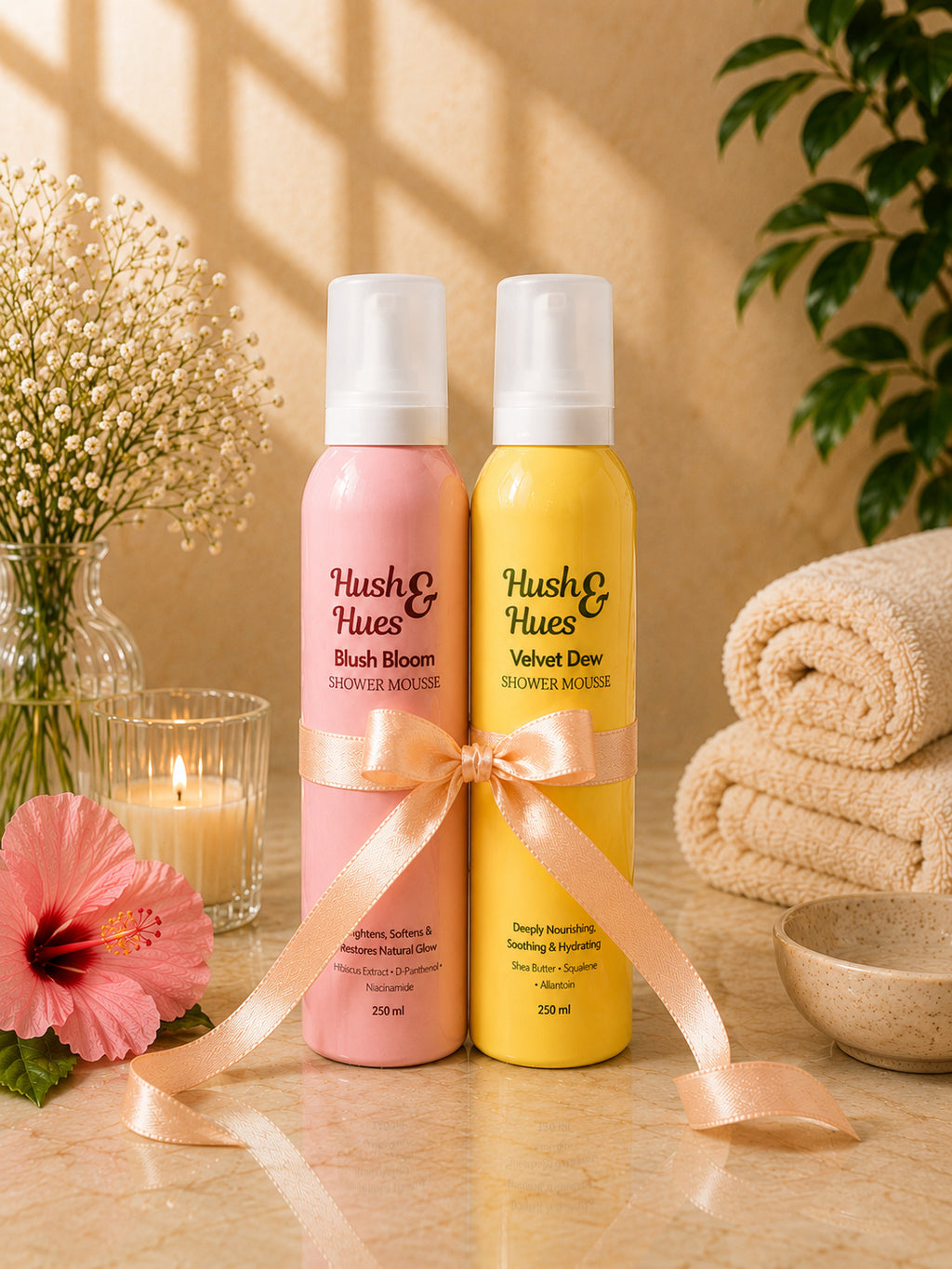 Blush Velvet Shower Mousse Duo