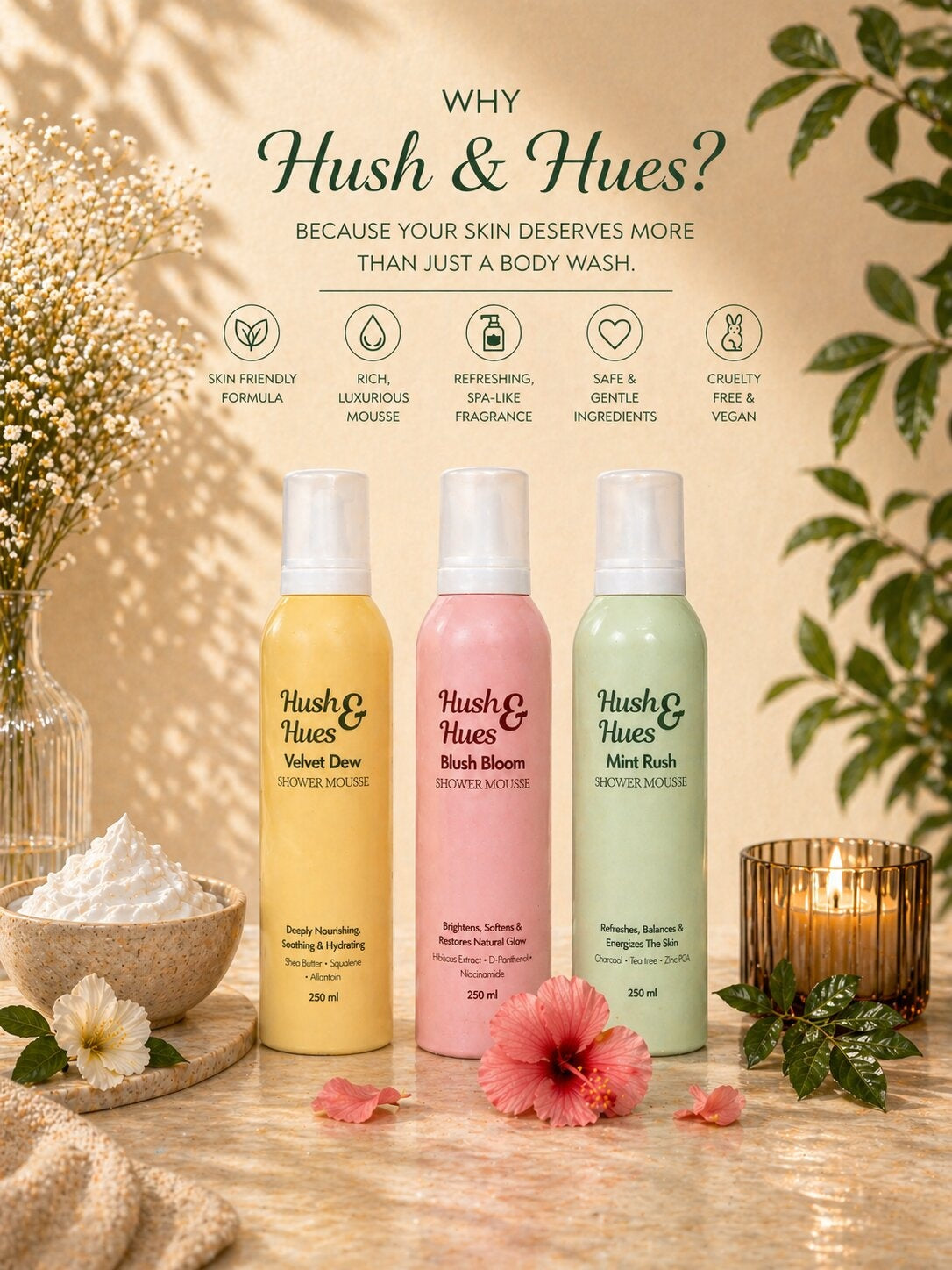 Velvet Dew Shower Mousse Duo